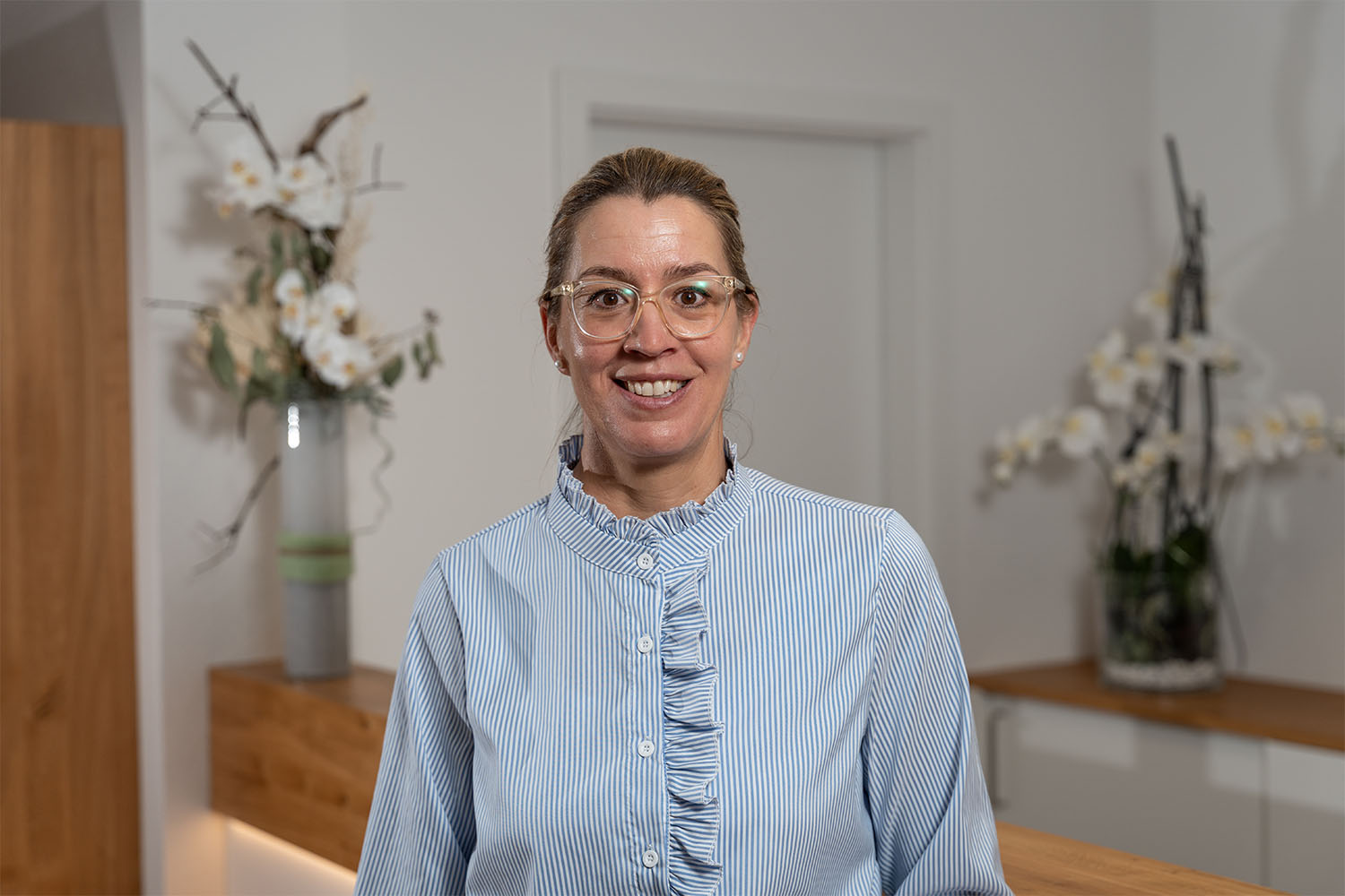 Porträt von Augenoptikermeisterin Birgit Lapp